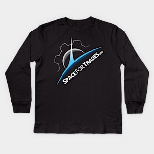 SpaceForTrades Logo (angled) Kids Long Sleeve T-Shirt